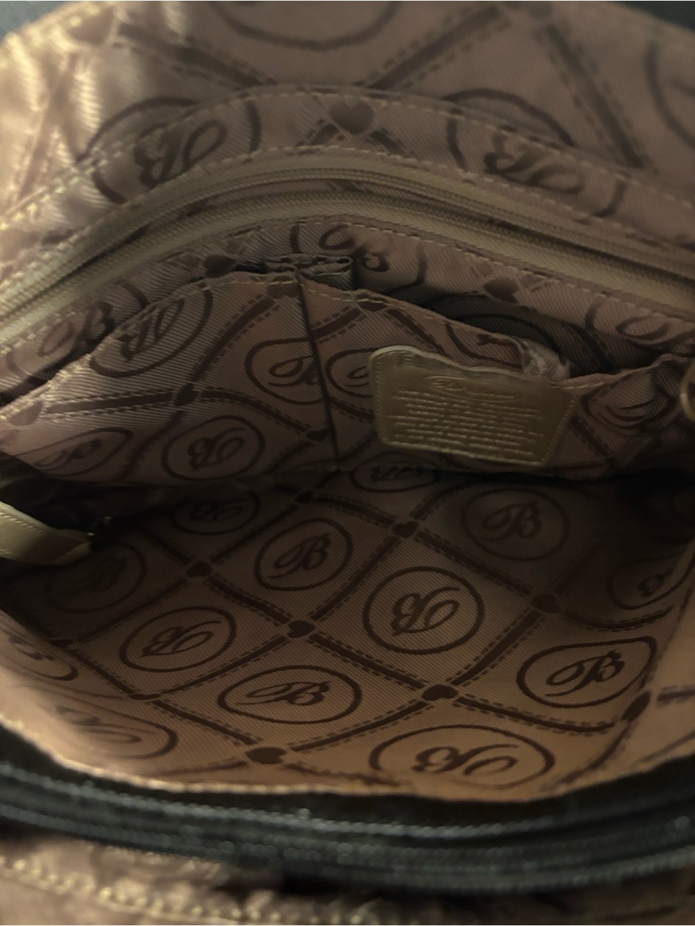 Brighton vintage faux python and nylon purse - Picture 6 of 9